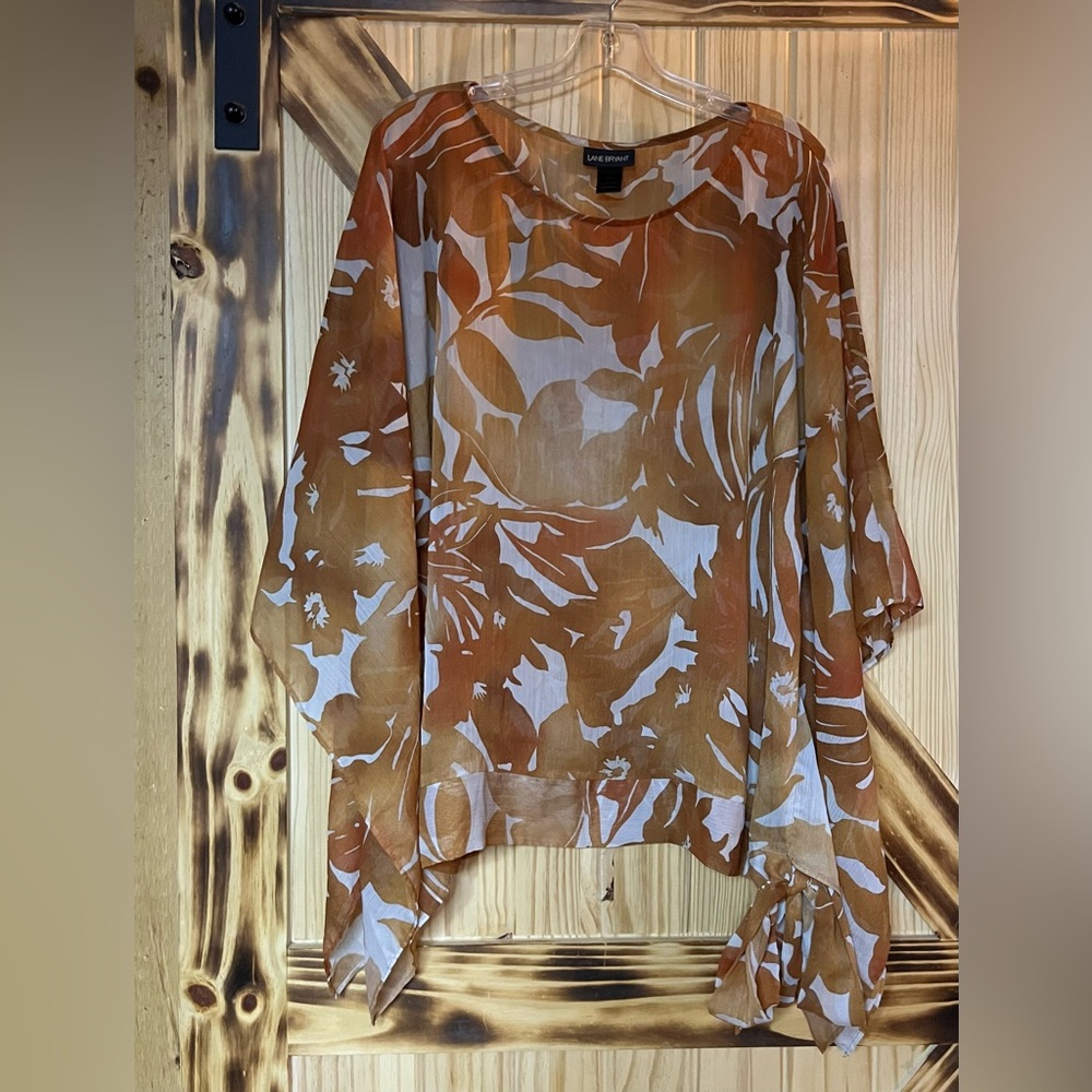 EUC Sheer Kimono Top Brn 18/20